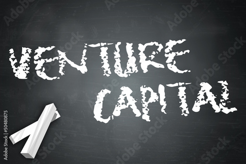 Illustration: Blackboard "Venture Capital" Blackboard "Venture Capital"