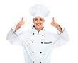 Photo: Chef woman. Chef woman.