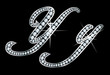Script Diamond Bling Yy Letters