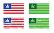 Cannabis Nation - USA Flags