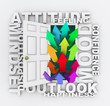Attitude Word Door Mindset Emotion Mood