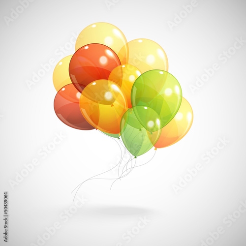 Vector: background with a bunch of multicolored balloons background with a bunch of multicolored balloons