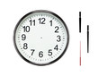 Photo: Blank clock isolated on white with clipping paths Blank clock isolated on white with clipping paths
