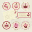 Vektor: Vintage set for scrapbooking Vintage set for scrapbooking