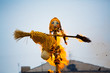 Traditional off winter in Russia, burning effigies of carnival.