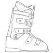 Snowboard Vektor Icon Button