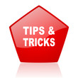 tips red web glossy icon