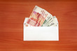 Envelope with a Russian Money