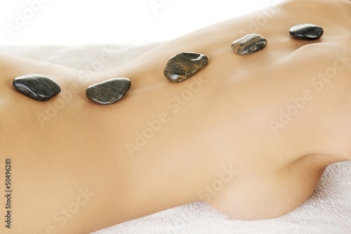 Photo: Stone massage. Stone massage.