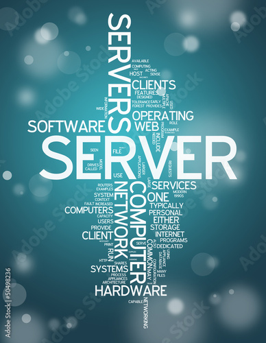 Illustration: Word Cloud "Server" Word Cloud "Server"