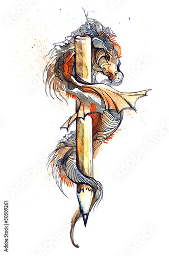 Illustration: creative pencil creative pencil