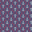 Seamless stylish summer pattern with anchors