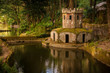 Ancient ducks house in the park of Pena Palace. Sintra, Portugal
