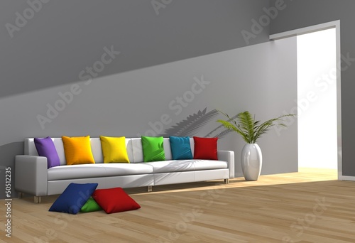 Illustration: Living room Living room
