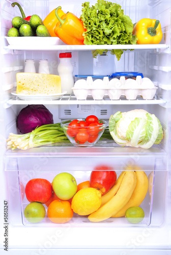 Photo: Refrigerator full of food Refrigerator full of food