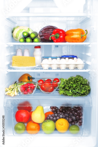 Photo: Refrigerator full of food Refrigerator full of food