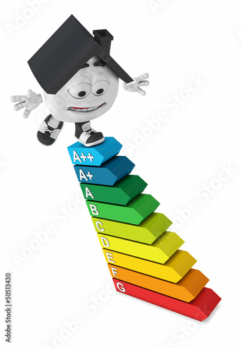 Illustration: Keines Haus Schwarz - Energieeffizienzklassen Konzept Keines Haus Schwarz - Energieeffizienzklassen Konzept