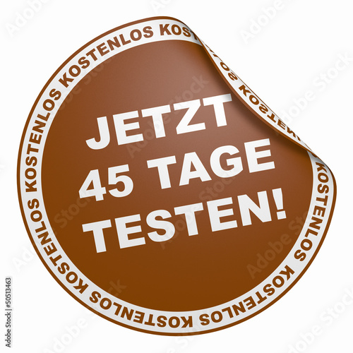 Illustration: 3D Aufkleber Hellbraun - Jetzt 45 Tage testen 3D Aufkleber Hellbraun - Jetzt 45 Tage testen