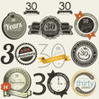 30 years anniversary signs and cards