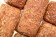 Stack bread on a white background