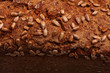 bread on a white background