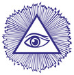 Vector: Eye Of Providence or All Seeing Eye Of God - famous mason symbol Eye Of Providence or All Seeing Eye Of God - famous mason symbol