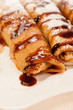 Foto: Sweet pancakes with chocolate Sweet pancakes with chocolate