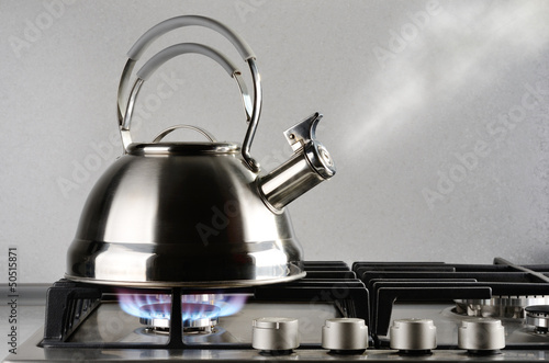 Photo: Kettle boiling Kettle boiling