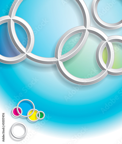 Vector: Abstract circles background with shadow. Abstract circles background with shadow.