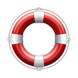 Red life buoy.