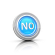 Illustration: NO button 3d NO button 3d