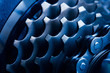 Rear bike cassette with chain. macro