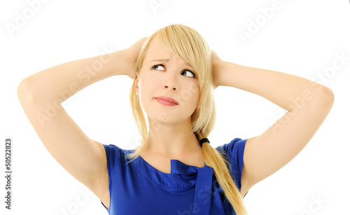 Photo: worried girl worried girl