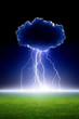 Lightning from cloud