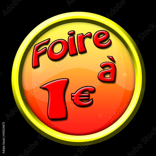 Vector: icône internet bouton foire 1 euro icône internet bouton foire 1 euro