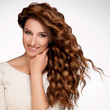 Beautiful Woman with  Curly Hair