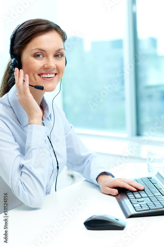 Photo: Friendly operator Friendly operator