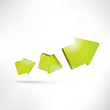 Arrow on abstract background