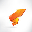 Arrow on abstract background