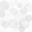 Vector pancil drawn circles background