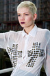 Pretty young female in urban scene and fashion