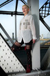 Pretty young female in urban scene and fashion