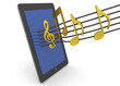 TABLET AND MUSIC - 3D