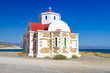 Small Greek church on the coast of Crete