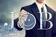 Job with smiley emoticon