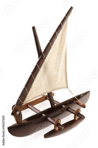 Photo: maquette de pirogue à balancier maquette de pirogue à balancier