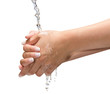 Washing Hands Isolated with clipping path