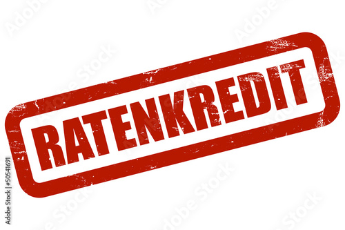 Illustration: Grunge Stempel rot RATENKREDIT Grunge Stempel rot RATENKREDIT