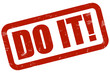 Grunge Stempel rot DO IT!