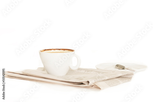 Photo: Kaffee und Zeitung Kaffee und Zeitung